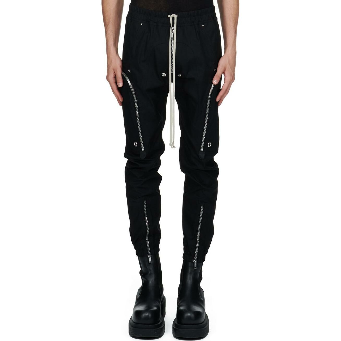 【代購】RICK OWENS Bauhaus Zip-Detailed Drawstring Cargo Pants