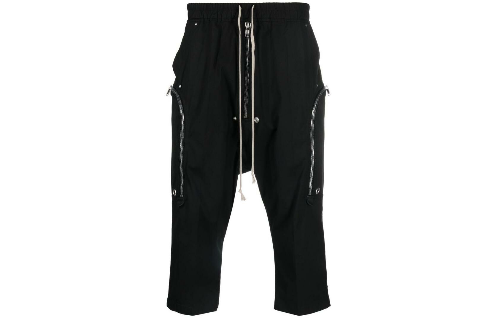 【代購】RICK OWENS Cropped Drawstring waist Trousers