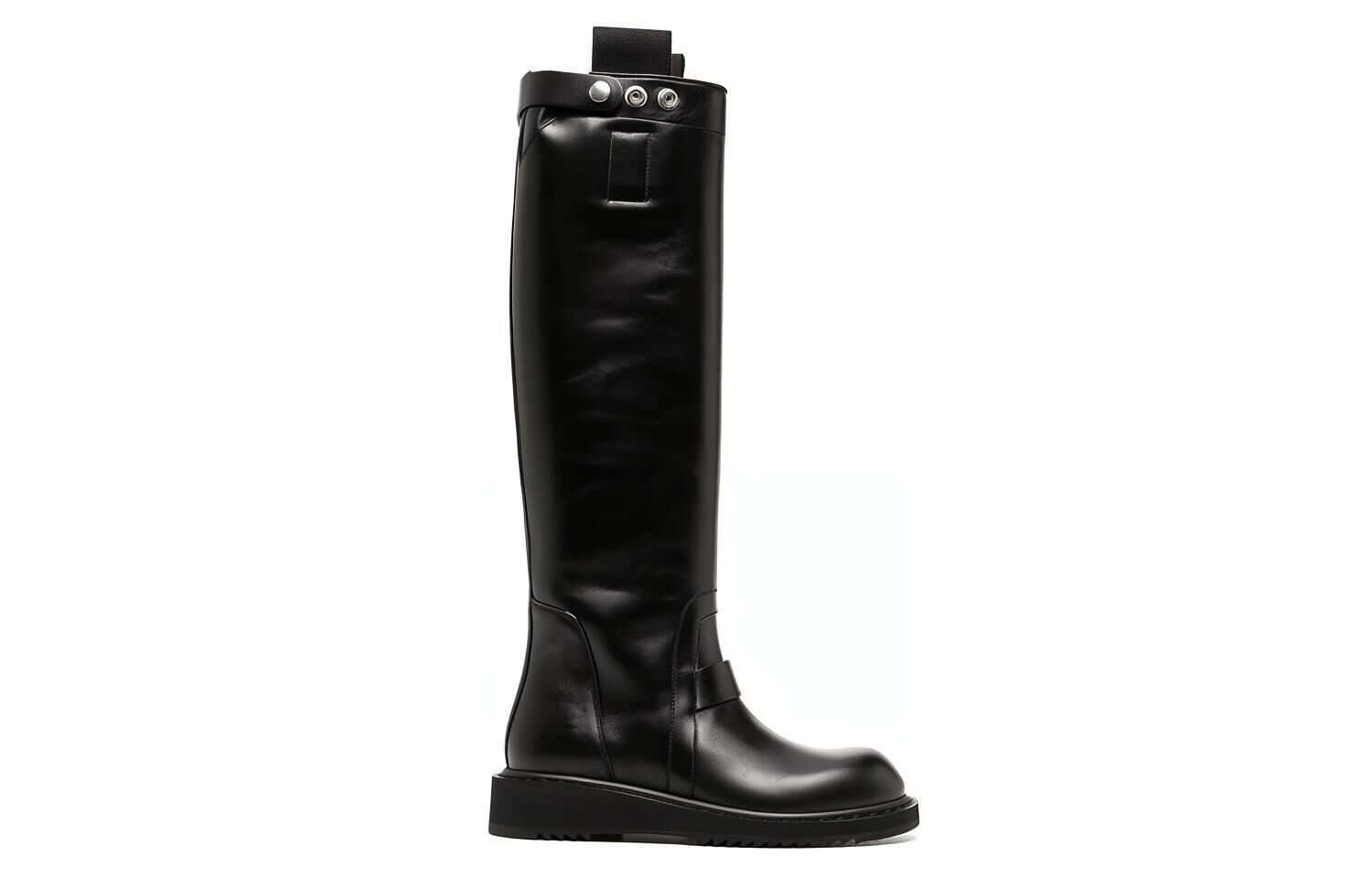 【代購】RICK OWENS/RO Knee High Boots 3.5cm Women's Black