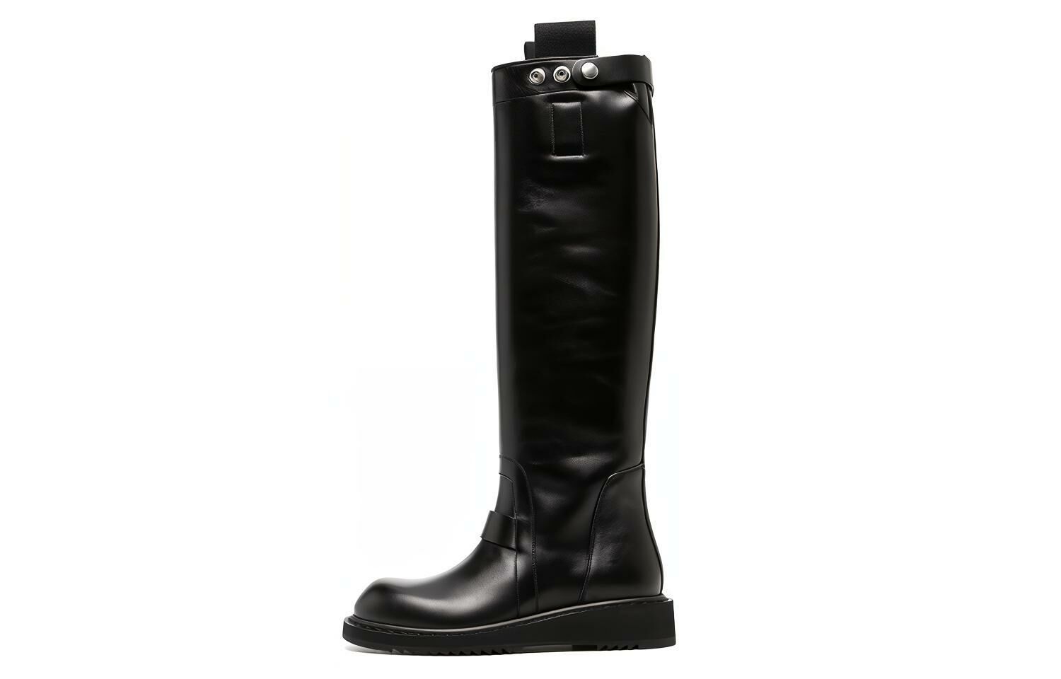 【代購】RICK OWENS/RO Knee High Boots 3.5cm Women's Black