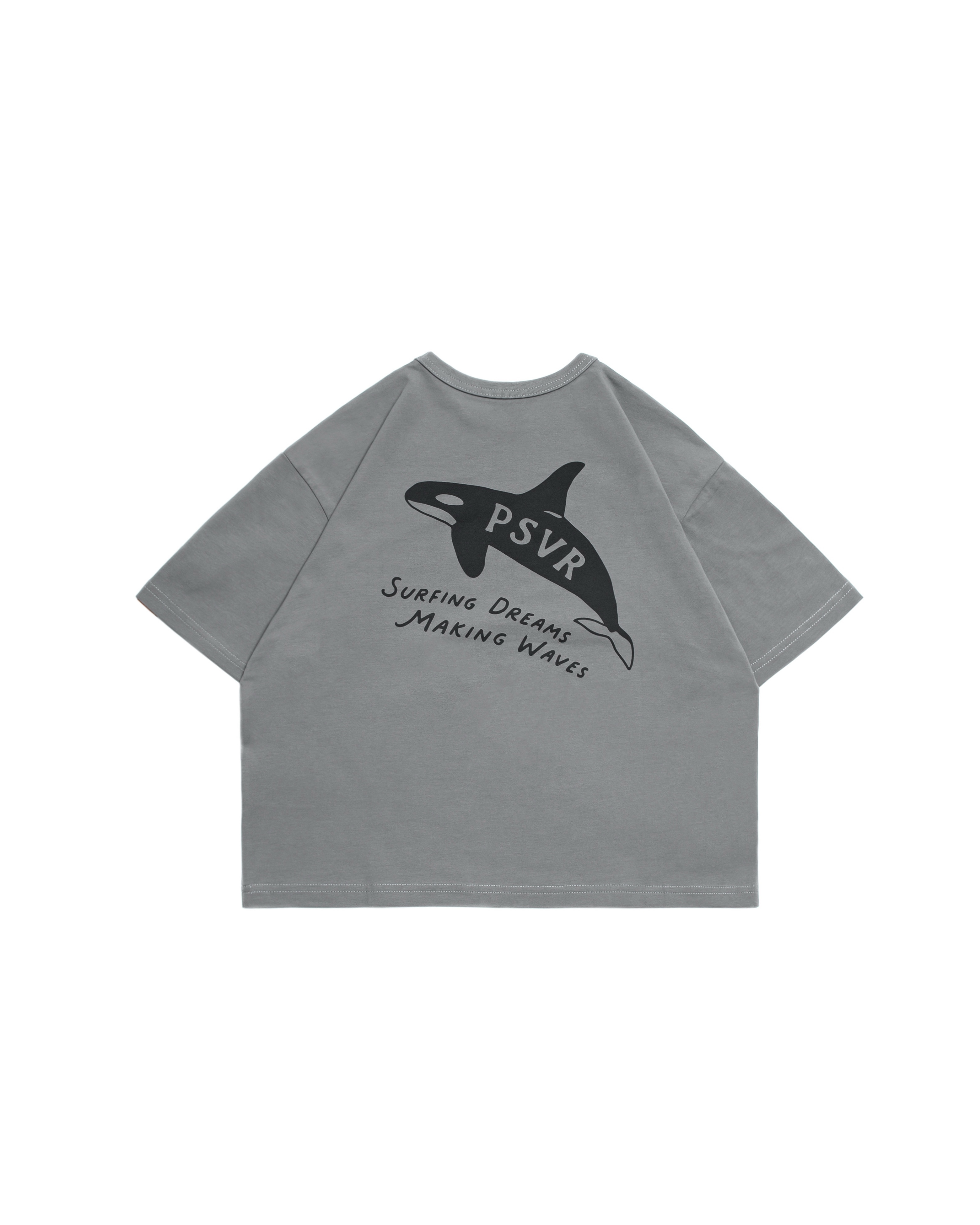 Persevere kids' T-shirt series- Orca- Grey