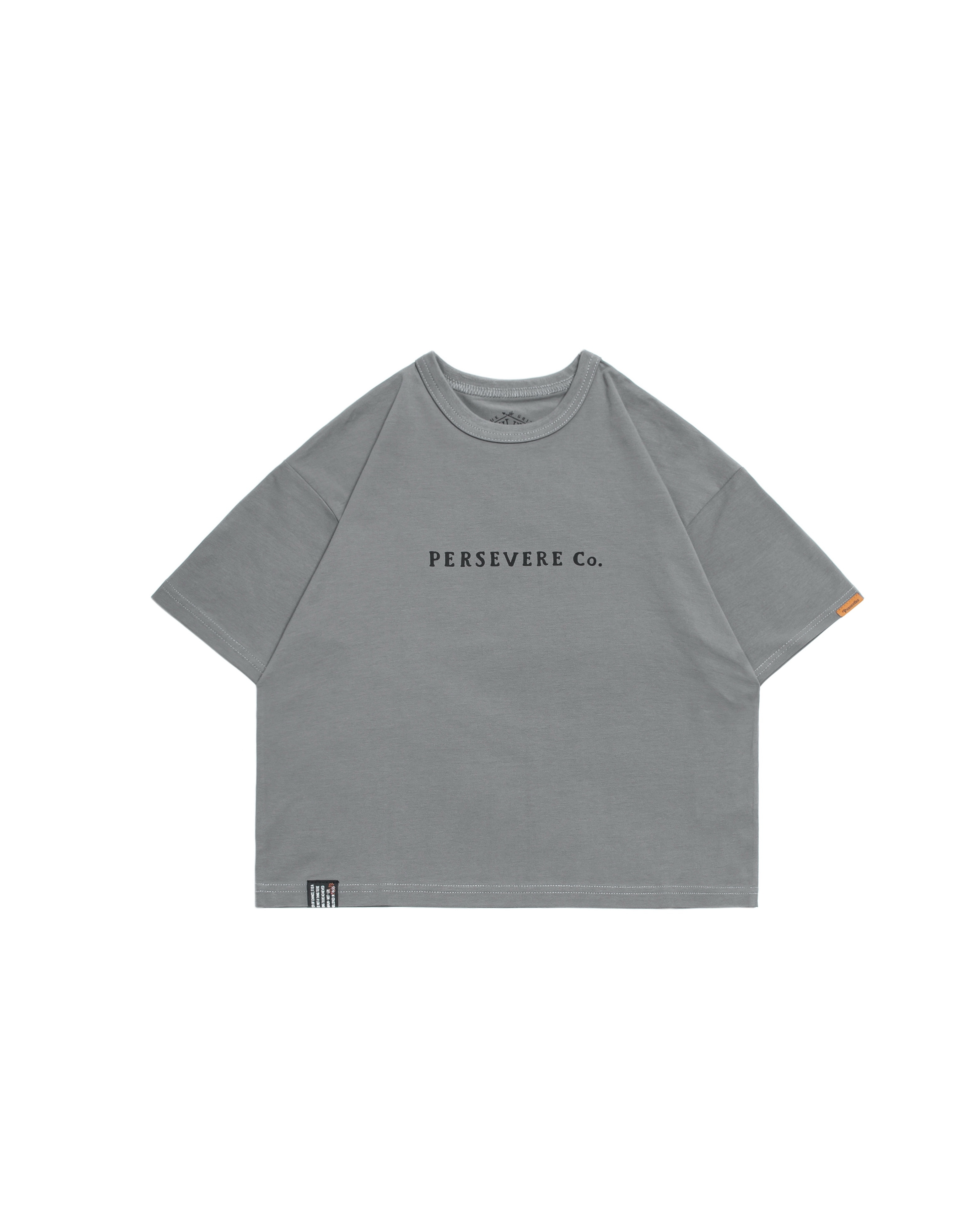 Persevere kids' T-shirt series- Orca- Grey
