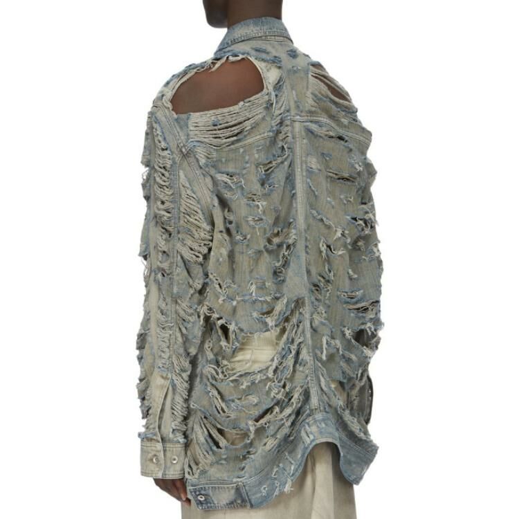 【代購】RICK OWENS/RO FW23 Jacket Men's Washed Blue