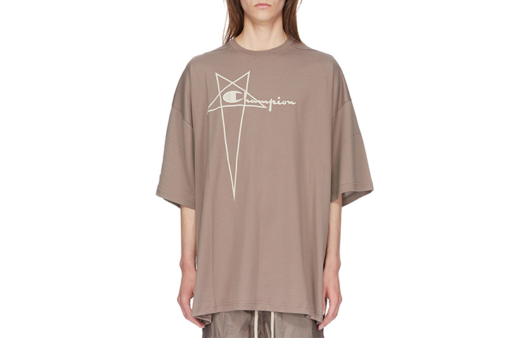【代購】Champion X RICK OWENS RICK OWENS X Champion Co-brand T-Shirts Men Brown