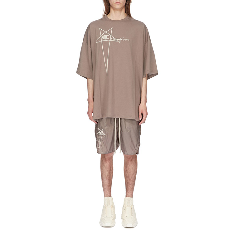 【代購】Champion X RICK OWENS RICK OWENS X Champion Co-brand T-Shirts Men Brown