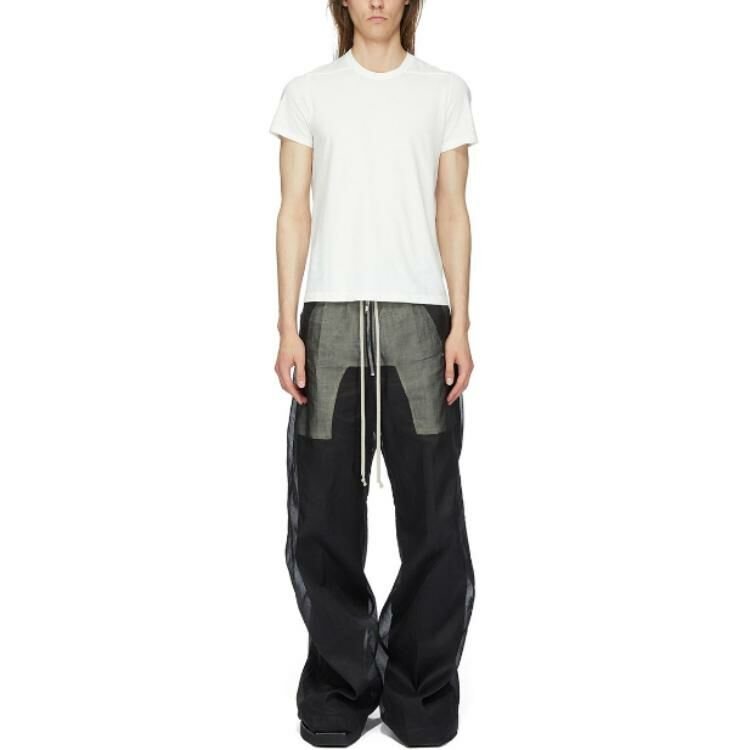 【代購】RICK OWENS Wide-Leg Drawstring Trousers