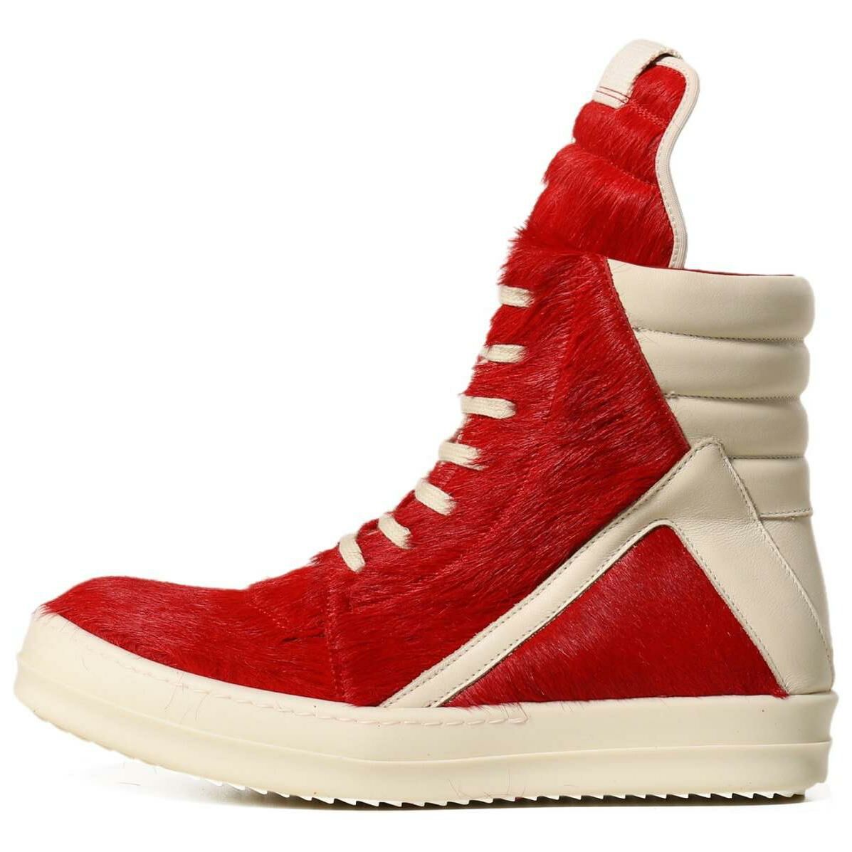 【代購】RICK OWENS/RO High-Top Skateboard Shoes Women's Red