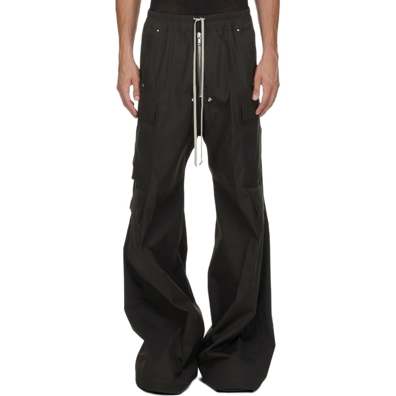 【代購】RICK OWENS Cargobelas Drawstring Wide Leg Trousers