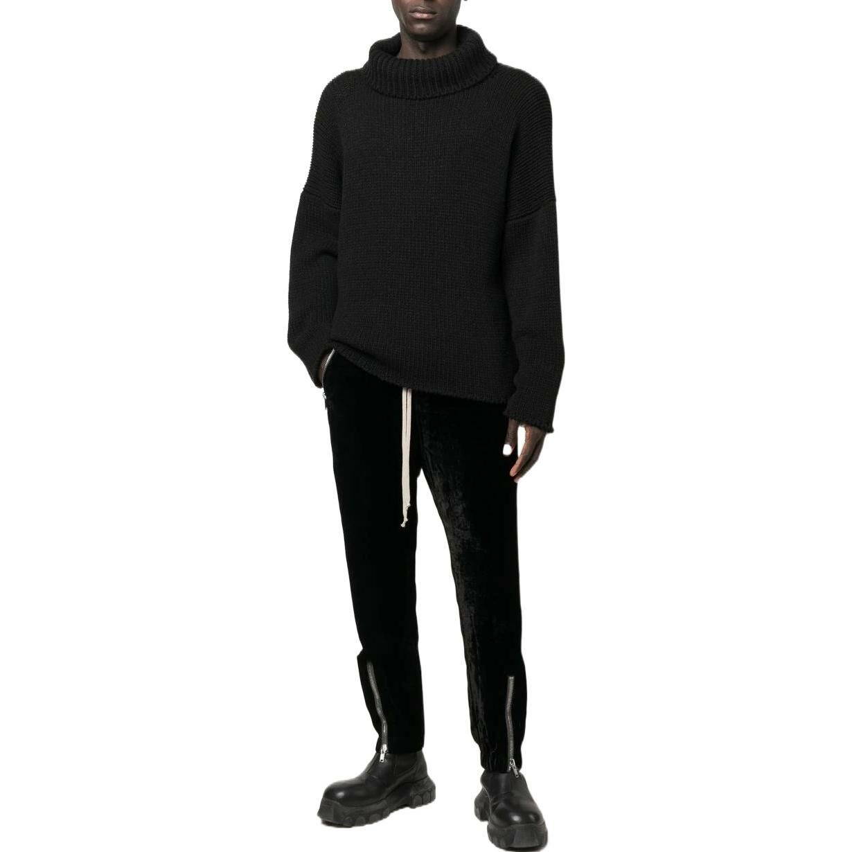 【代購】RICK OWENS/RO Knitted Sweatpants Men's Black