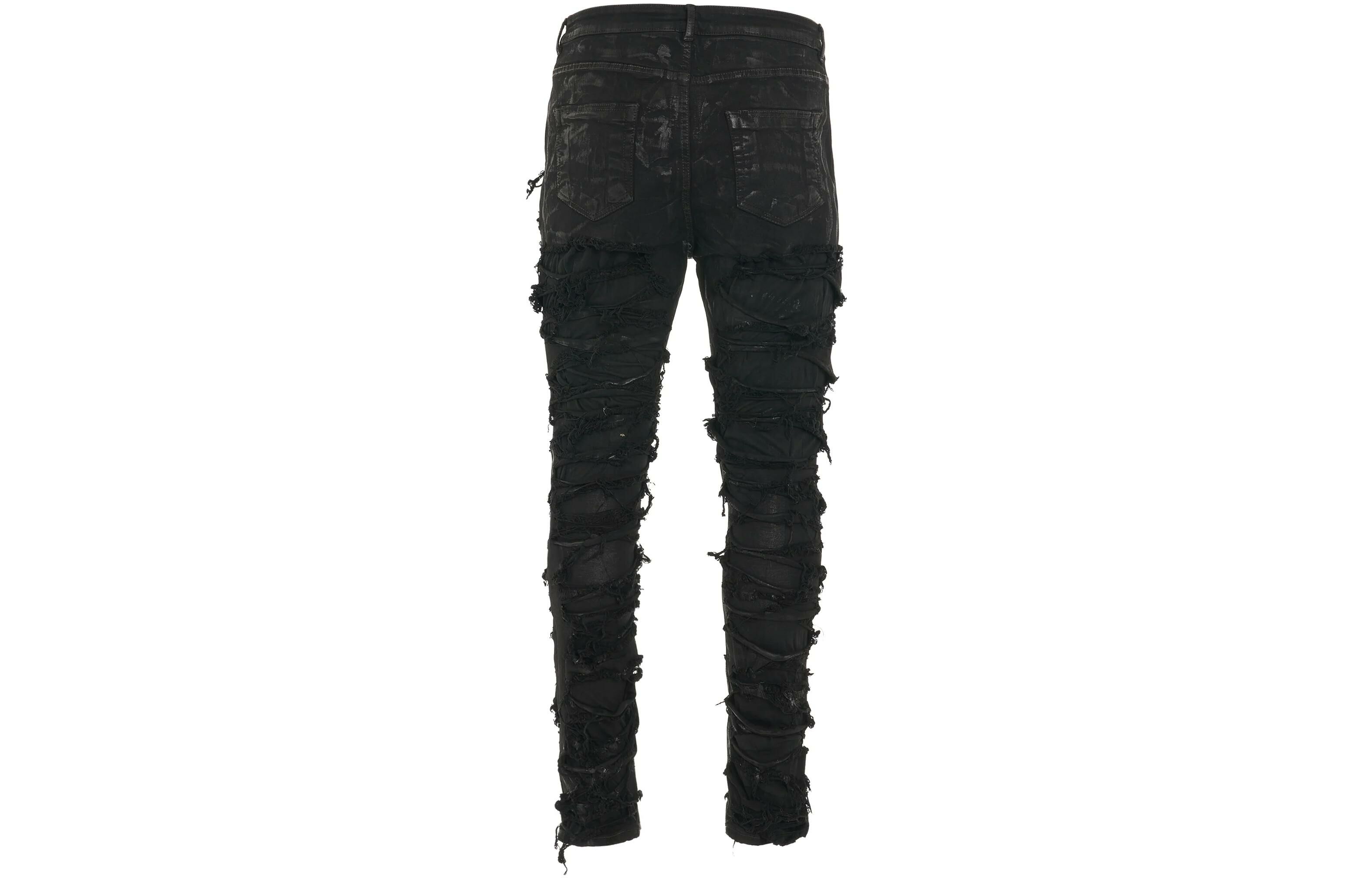 【代購】RICK OWENS Drkshdw Distressed Slim Fit Jeans
