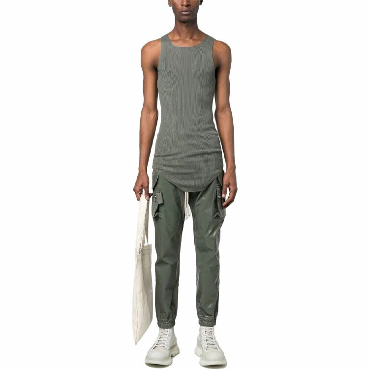 【代購】RICK OWENS Tank Tops Men Olive Green