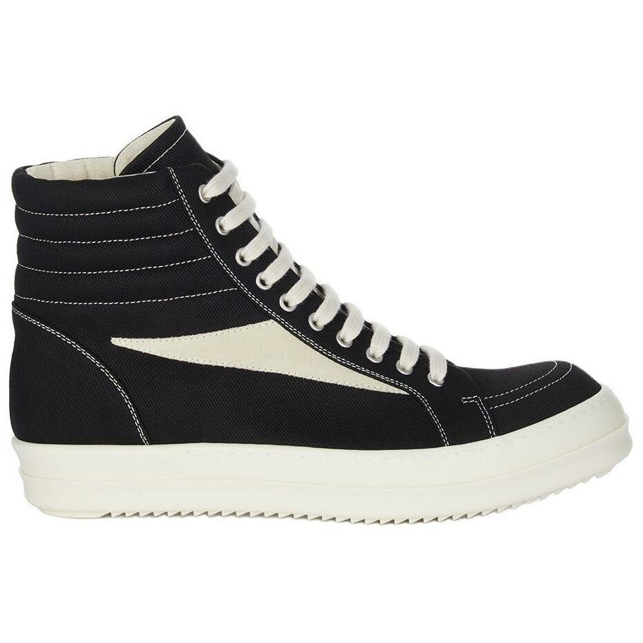 【代購】RICK OWENS/RO High Top Skateboard Shoes Men's Black