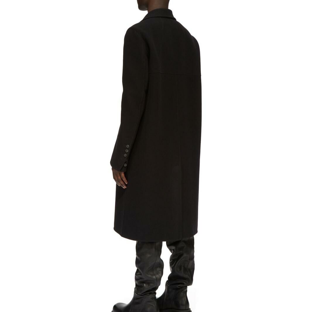 【代購】RICK OWENS Double-Breasted Officer Coat