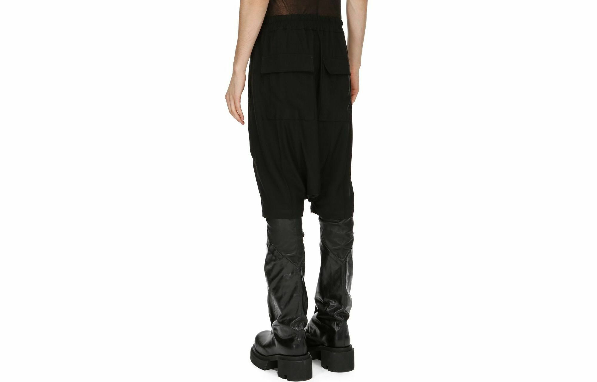 【代購】RICK OWENS/RO Luxor Rick's Pods Cady Casual Shorts Men's Black