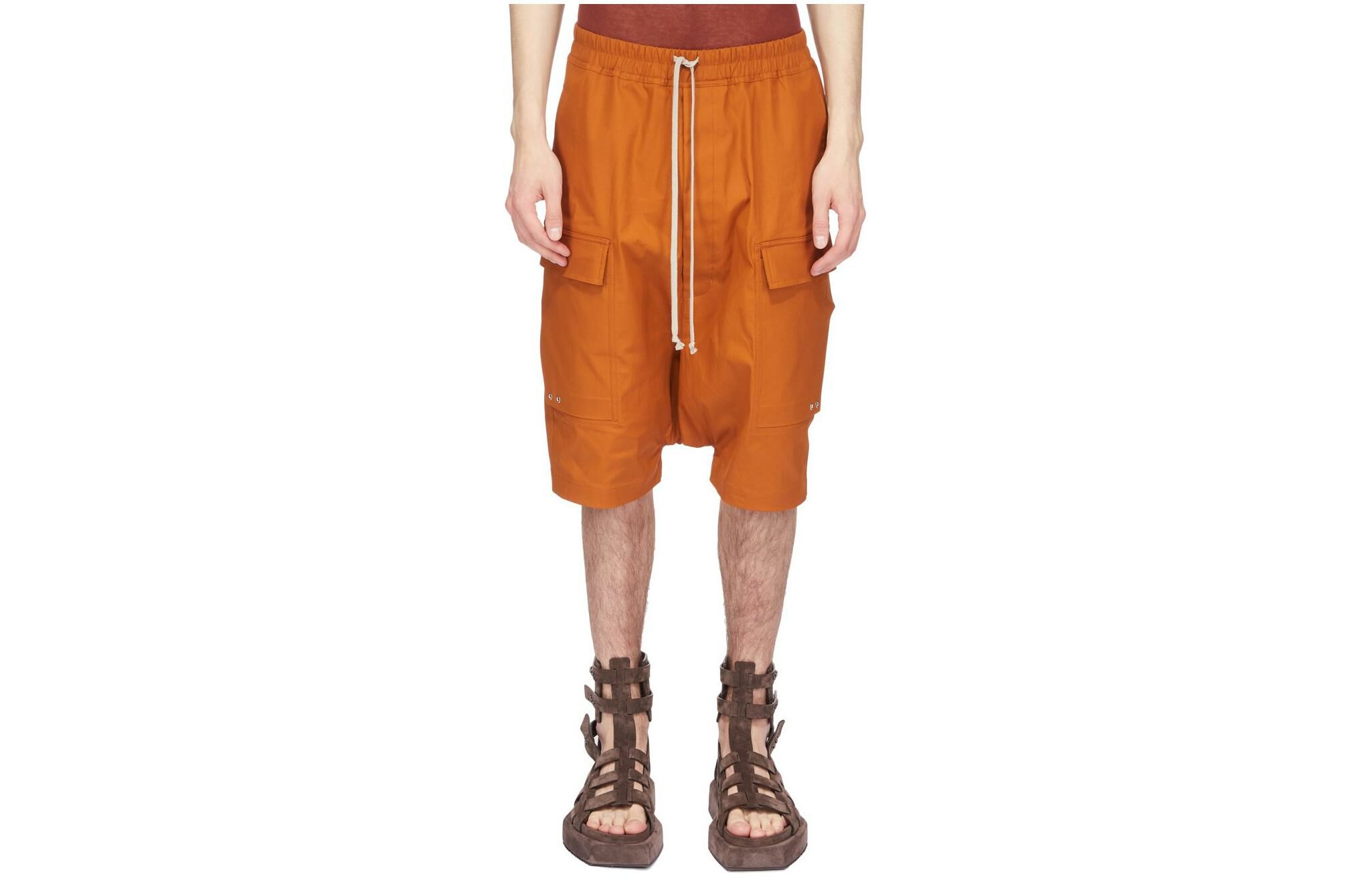 【代購】RICK OWENS Drawstring Drop-crotch Shorts