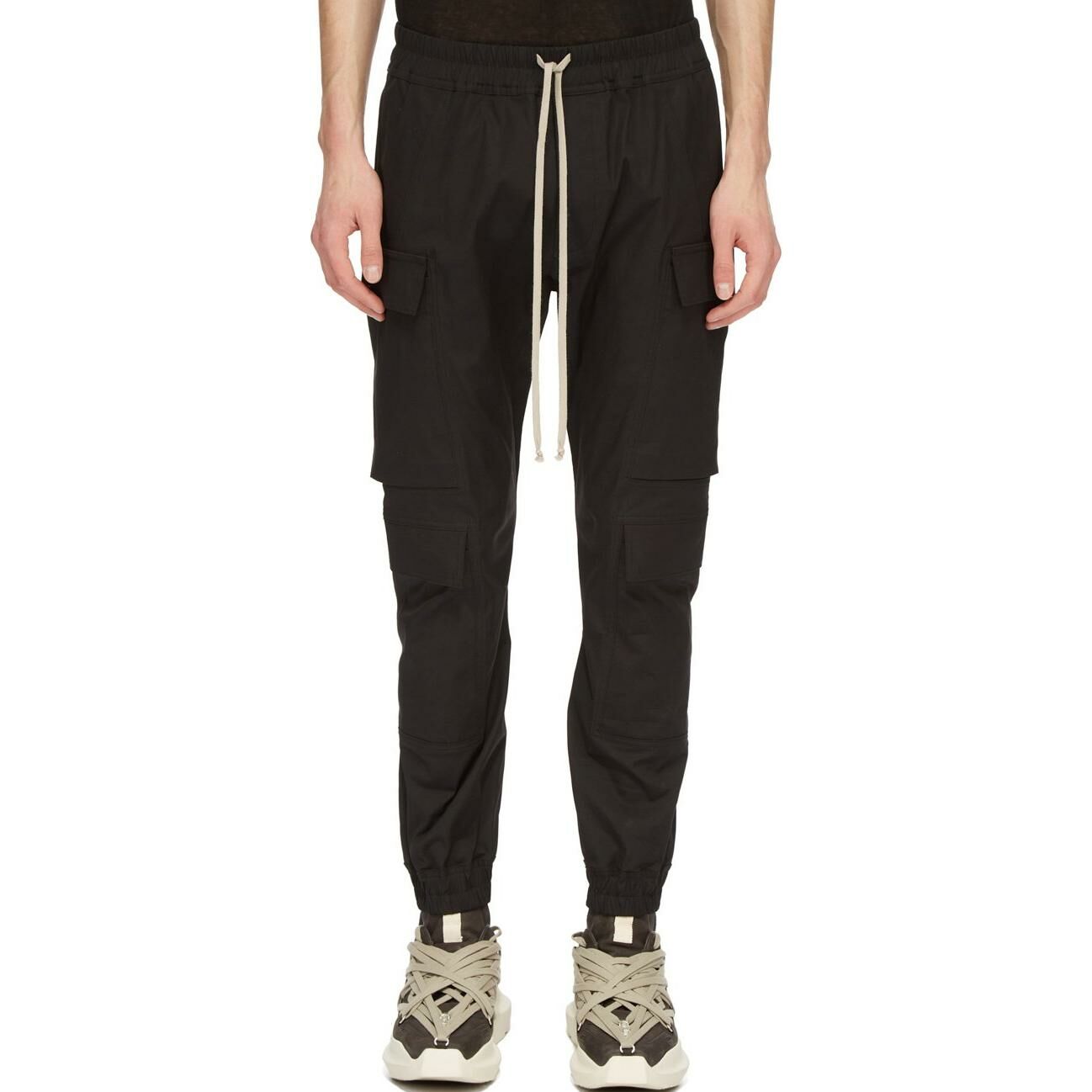 【代購】RICK OWENS Straight-Leg Drawstring Cargo Trousers