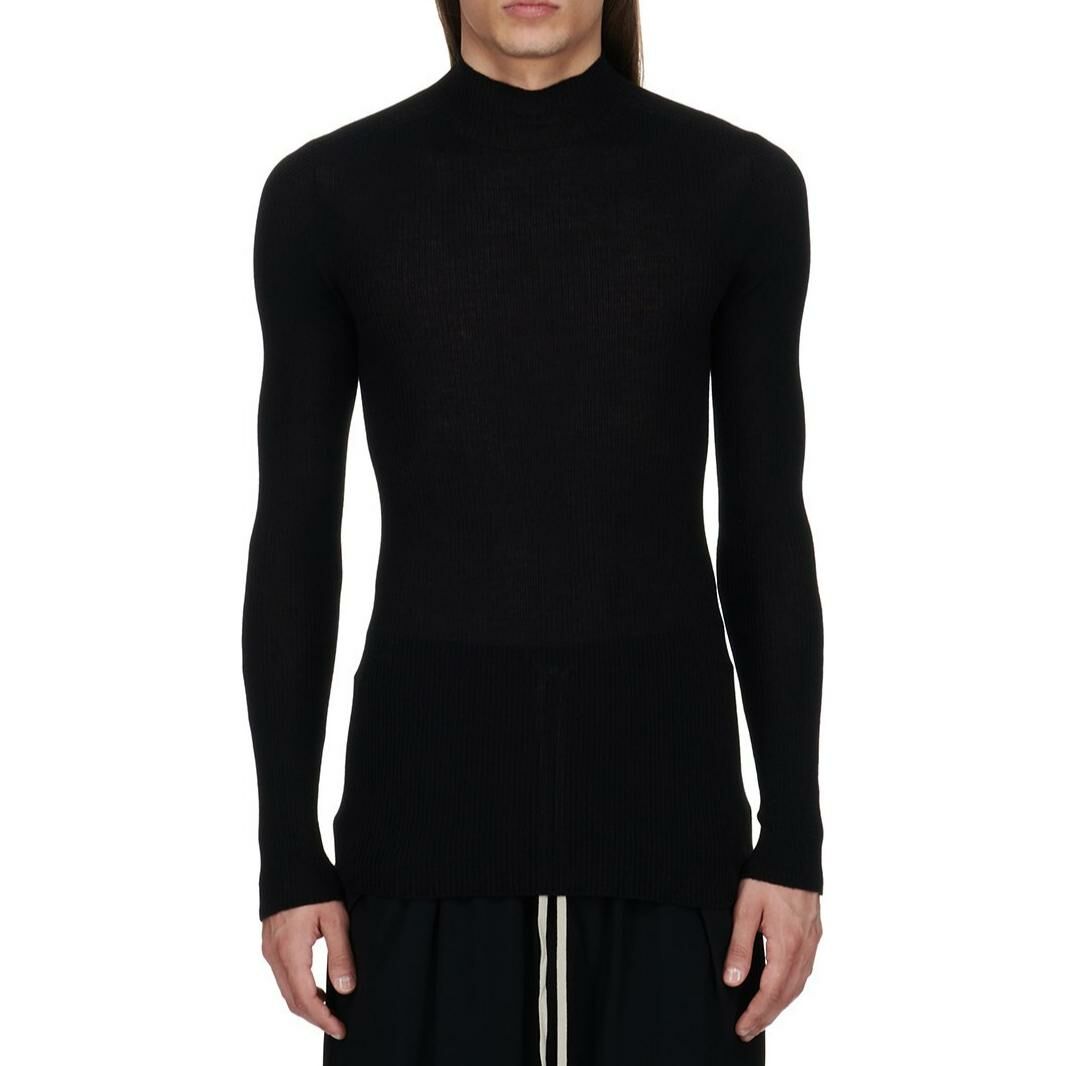 【代購】RICK OWENS Ribbed-Knit Lupetto Jumper