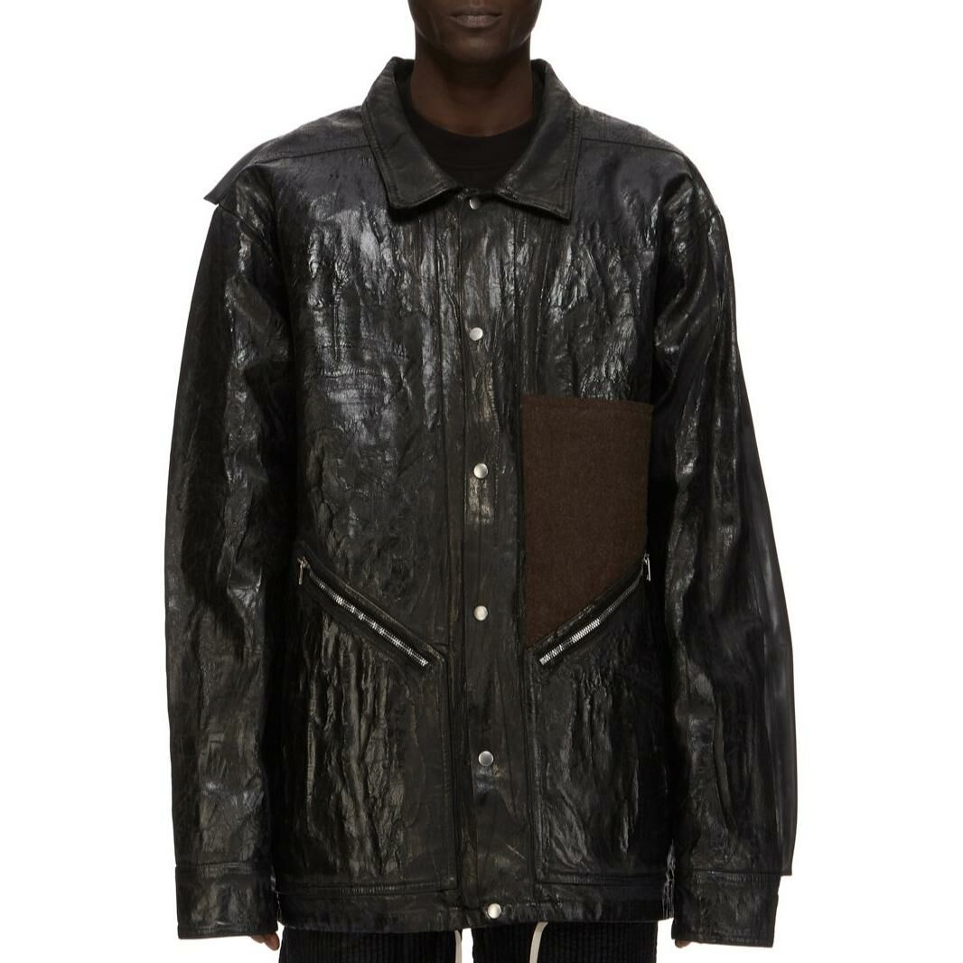 【代購】RICK OWENS Distressed Denim Jacket