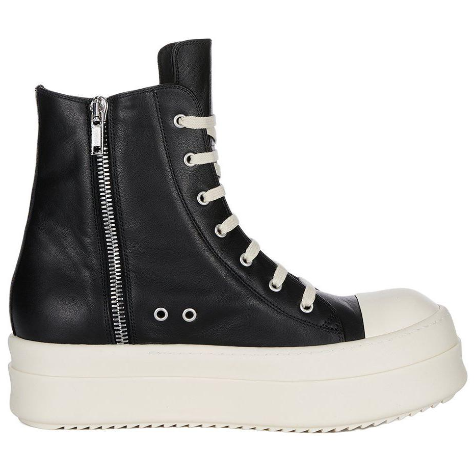 【代購】RICK OWENS/RO High Top Skateboard Shoes Men's Black White