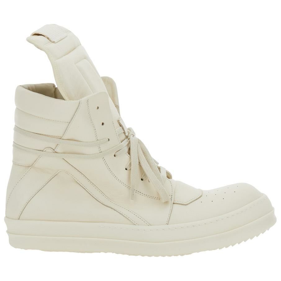 【代購】RICK OWENS/RO High-Top Skateboard Shoes Men's White
