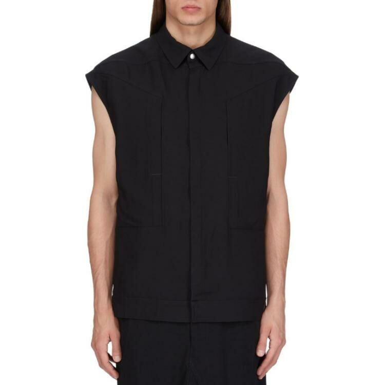 【代購】RICK OWENS Hollywood Sleeveless Jumbo Outershirt