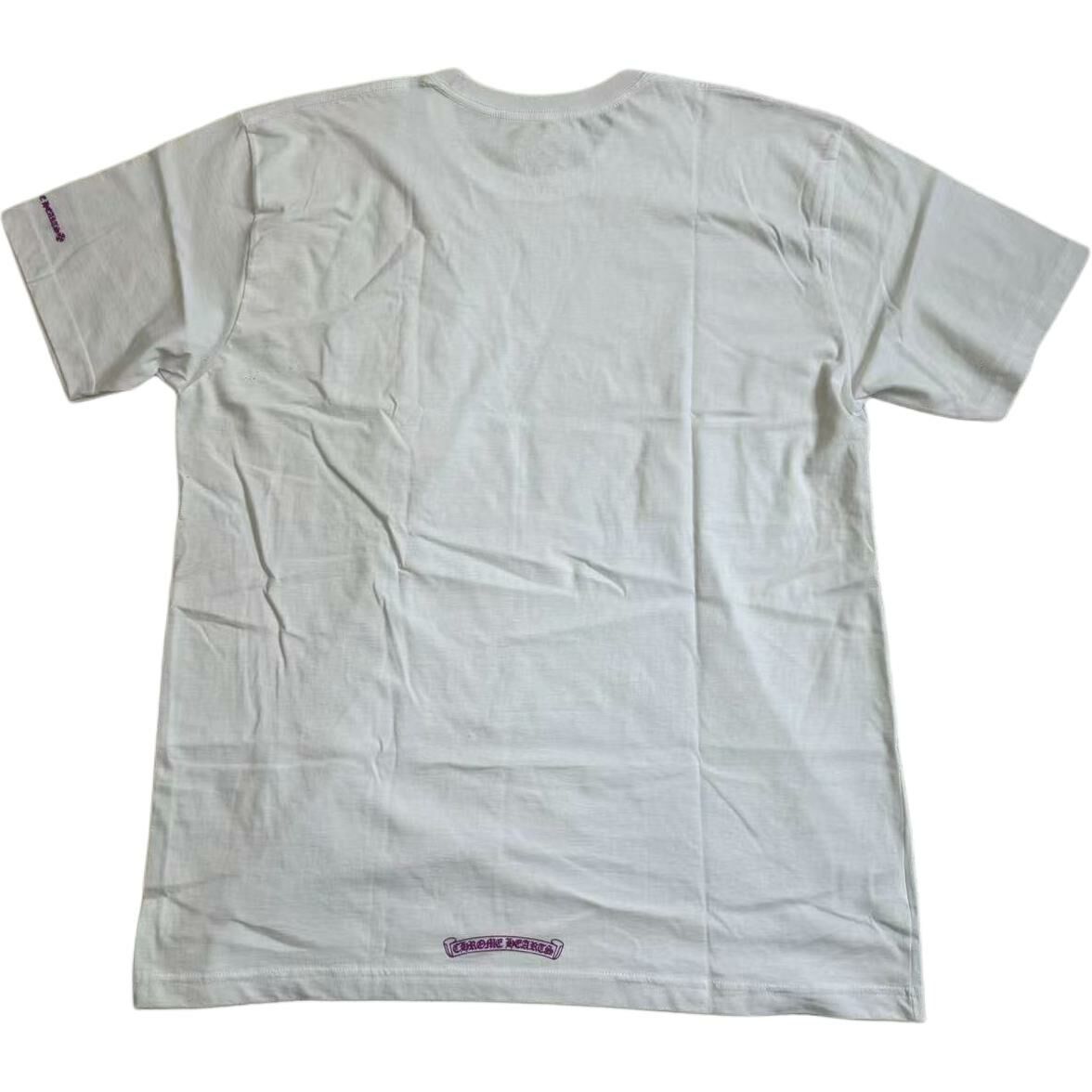 【代購】Chrome Hearts Letter Print Crew Neck Short-Sleeved T-Shirt T-Shirt Men's White