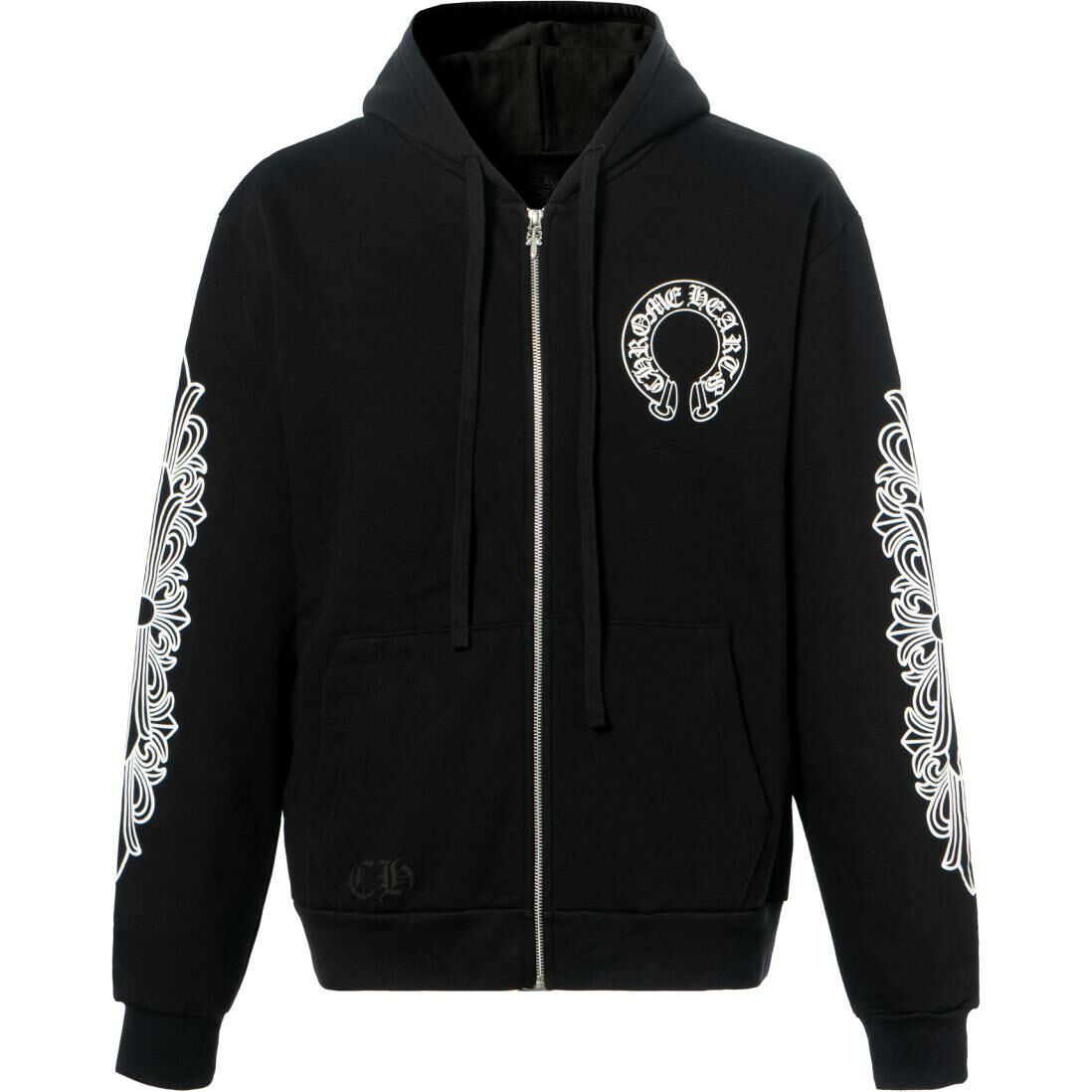 【代購】Chrome Hearts Horse Shoe Floral Hoodie