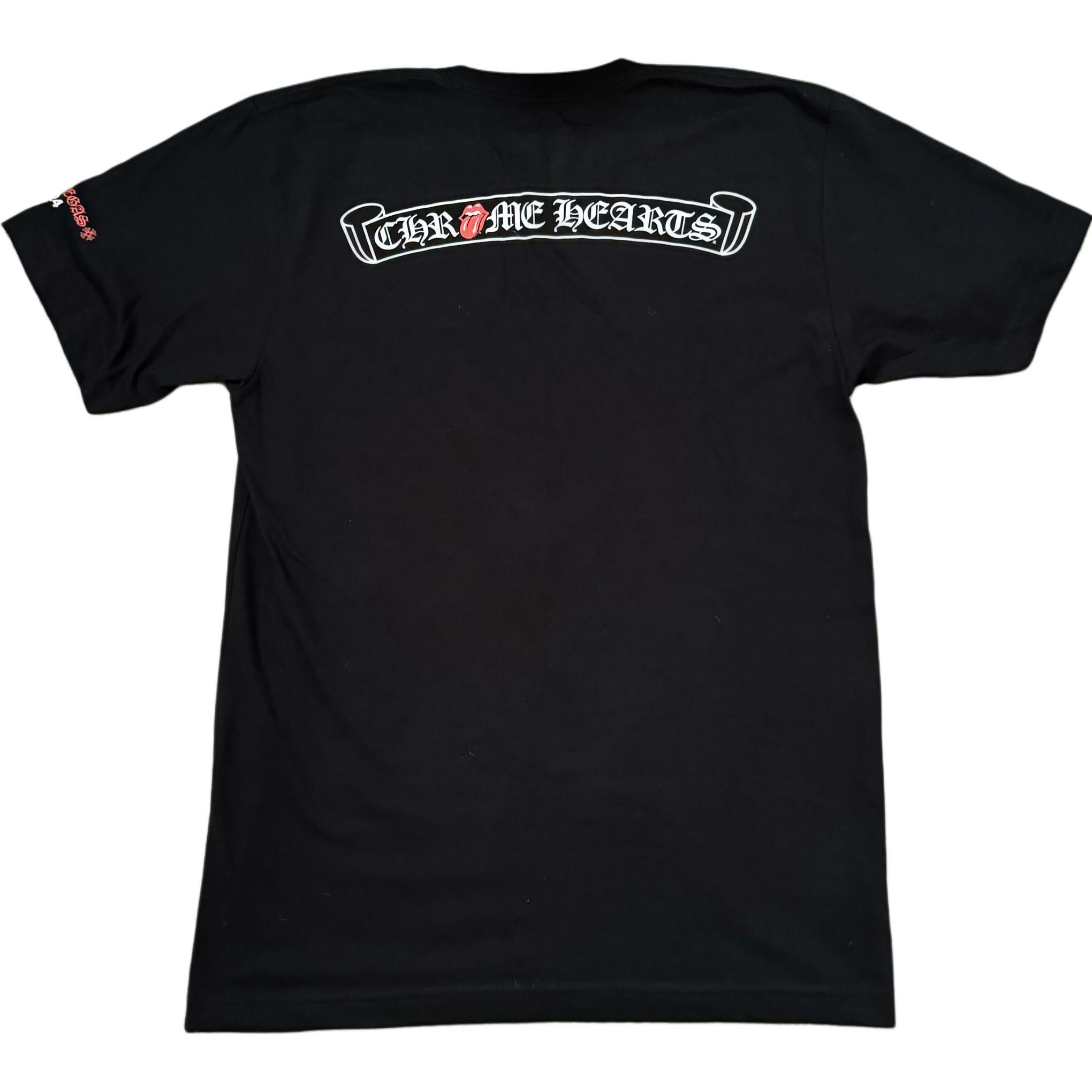 【代購】Chrome Hearts x GUNSHI Letter Print Crew Neck Short-Sleeved T-Shirt T-Shirt Men's Black