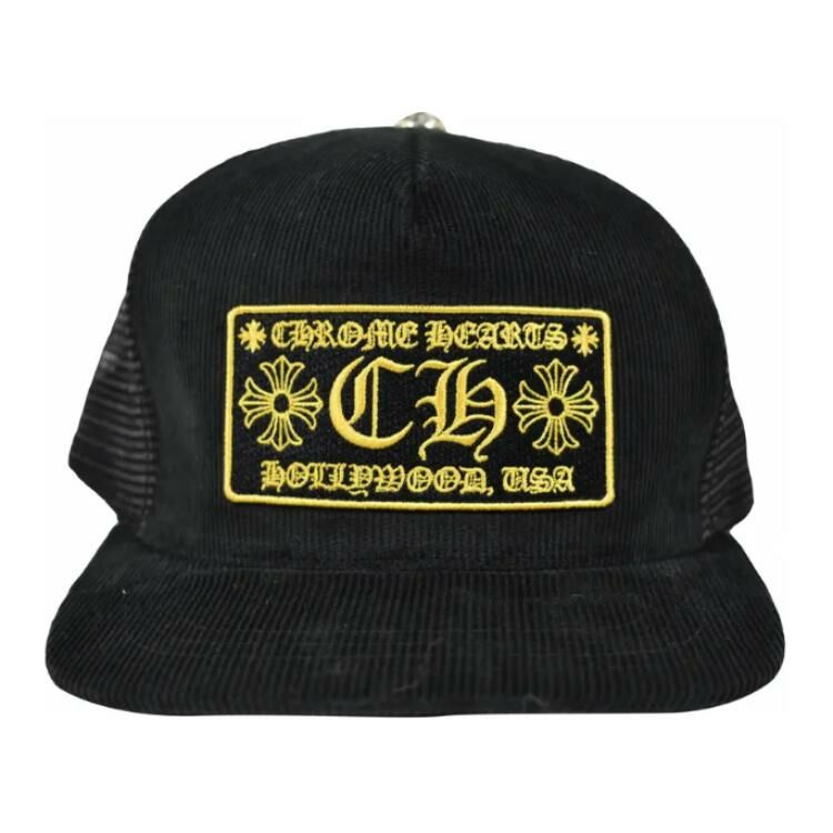 【代購】Chrome Hearts Ch Hollywood Corduroy Trucker Hat