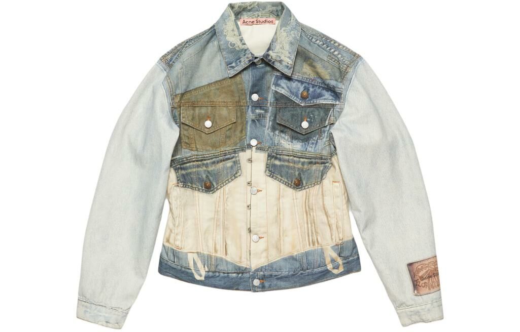 【代購】Acne Studios Trompe-l'œil Print Denim Jacket