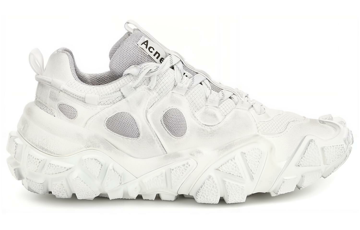 【代購】Acne Studios Bolzter W Tumbled Anti-Slip And Wear-Resistant Breathable Low-Top Casual Shoes Women's White
