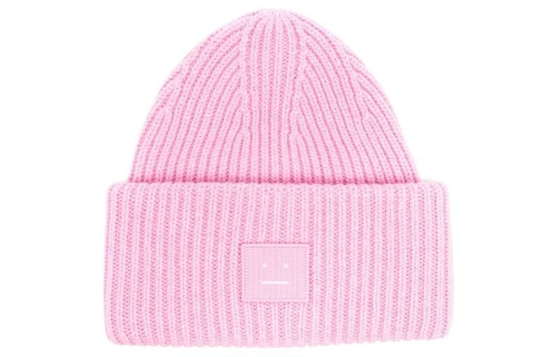【代購】Acne Studios Face patch Ribbed knit Beanie