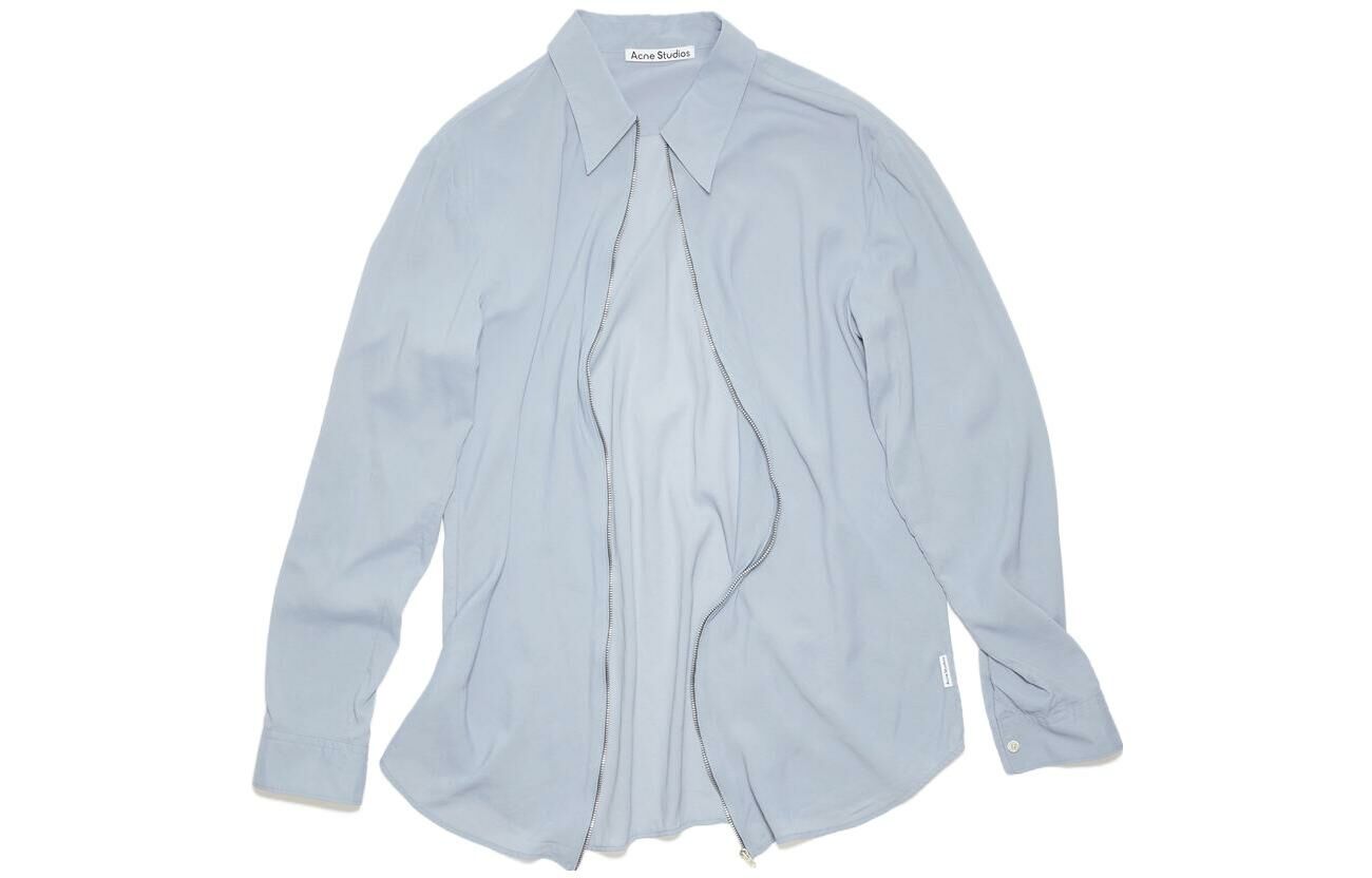 【代購】Acne Studios Shirts Men Gray Blue