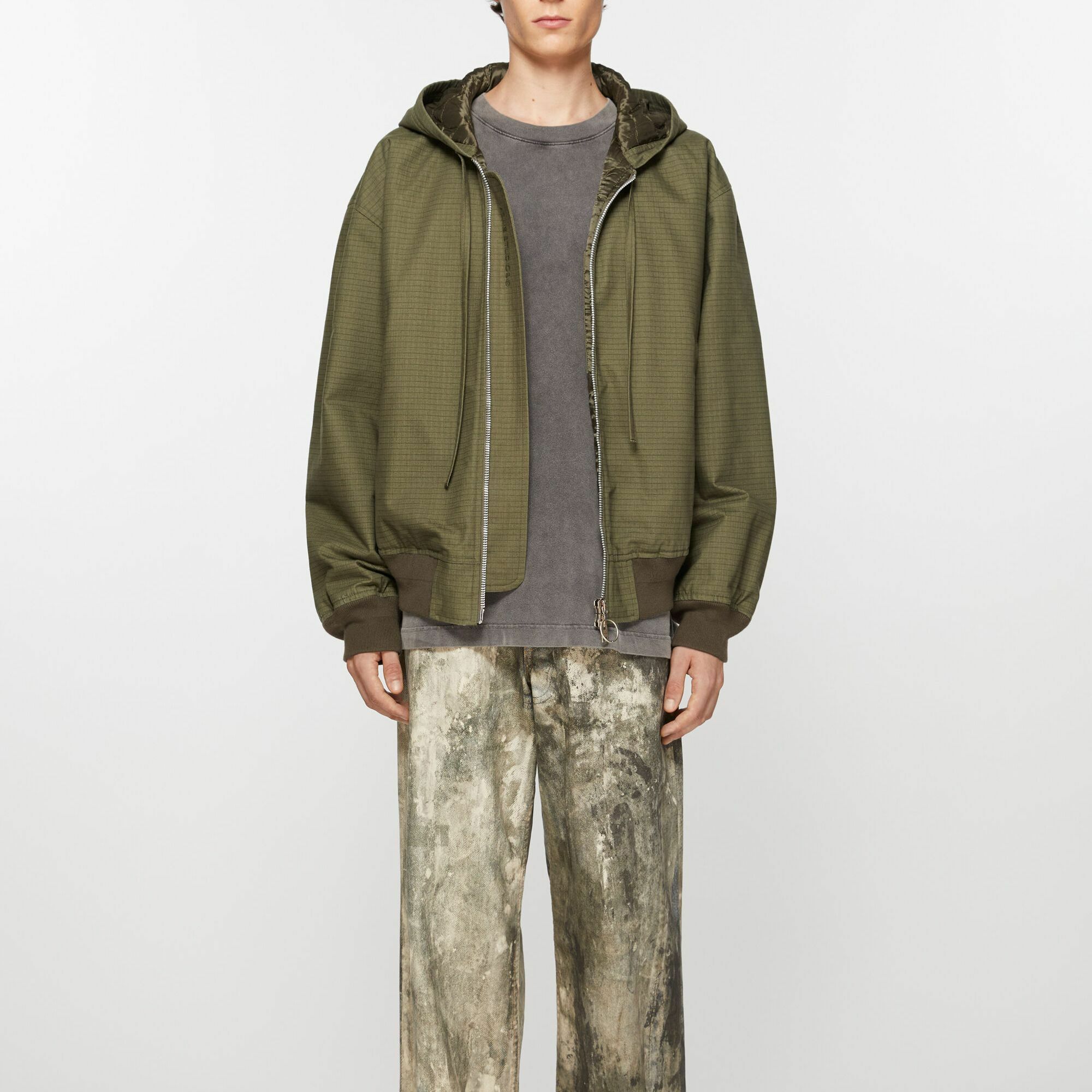 【代購】Acne Studios Zip-Up Hooded Jacket