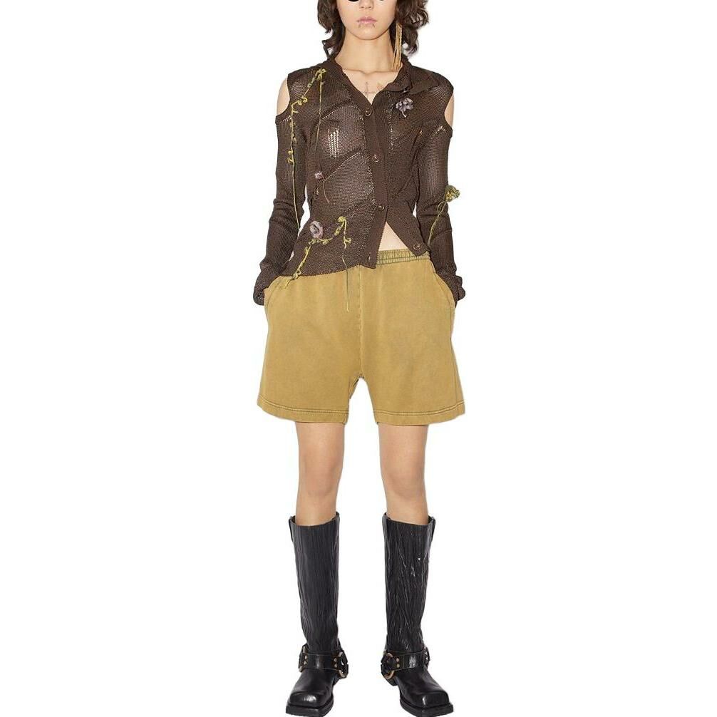 【代購】Acne Studios Logo appliqué Cotton Track Shorts