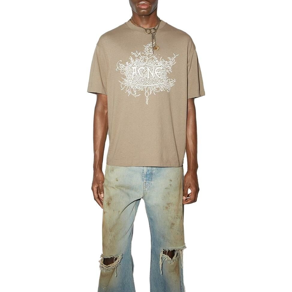 【代購】Acne Studios T-Shirts Men Dark Beige