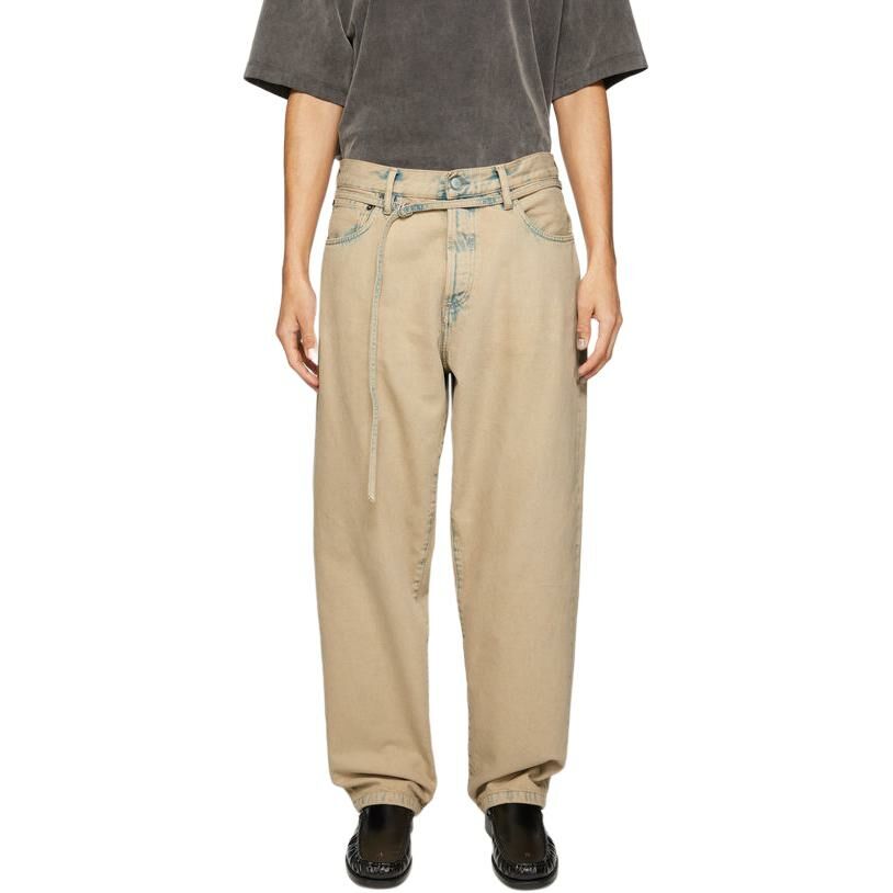 【代購】Acne Studios 2024 Autumn/Winter Collection Jeans Unisex Light Sand