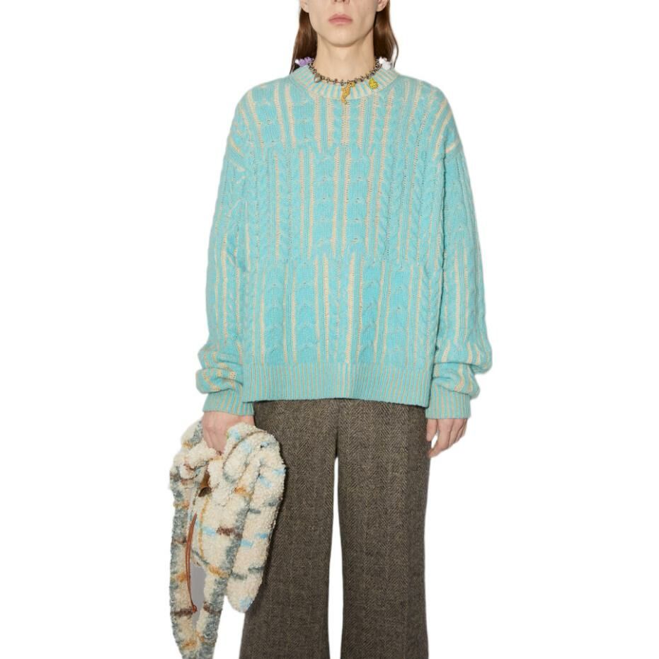 【代購】Acne Studios Sweaters Unisex Turquoise Blue