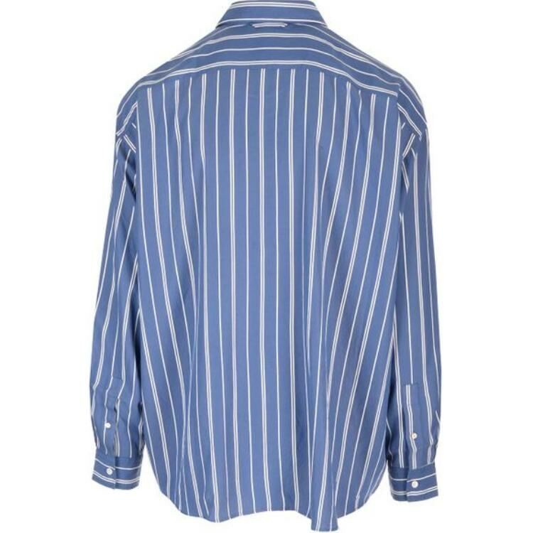 【代購】Acne Studios Logo Embroidered Striped Shirt