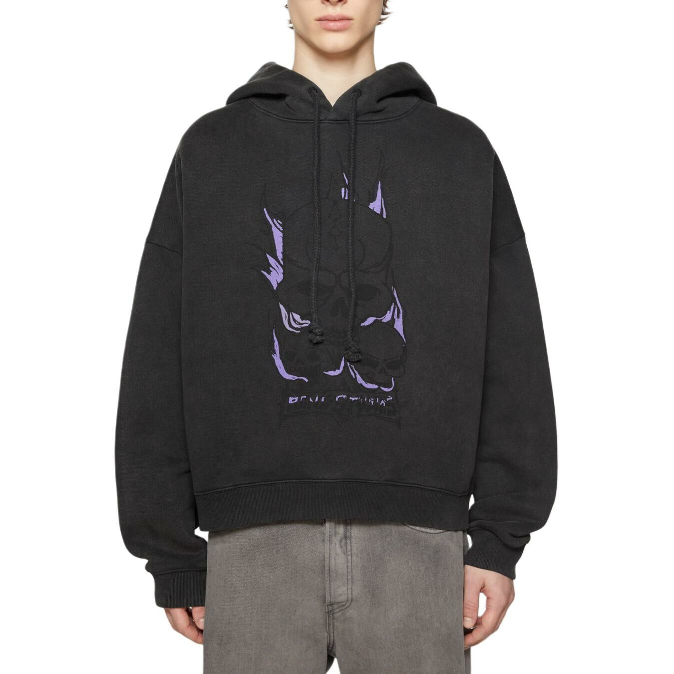 【代購】Acne Studios Skull Printed Drawstring Hoodie
