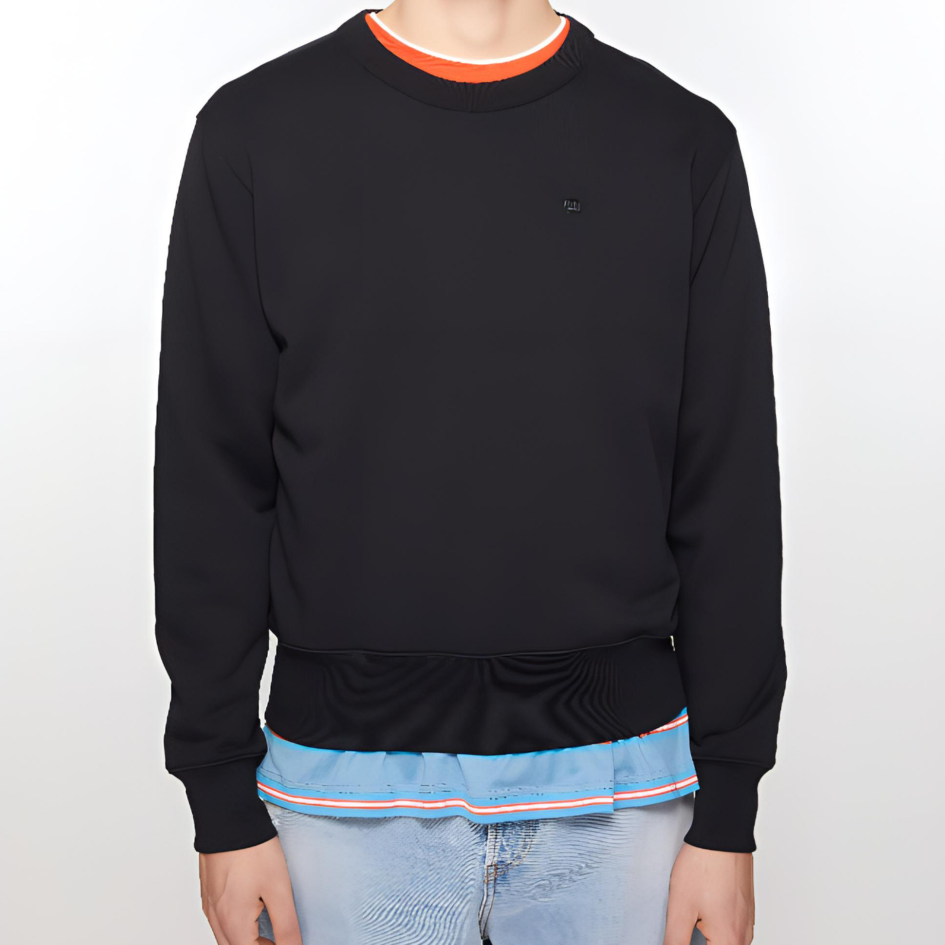 【代購】Acne Studios Face Logo Patch Jersey Sweatshirt