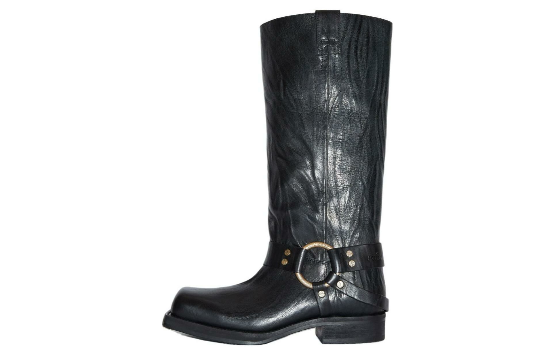 【代購】Acne Studios Square Toe Buckle Boots Women's