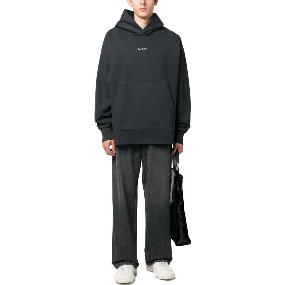 【代購】Acne Studios Logo-print Cotton Hoodie