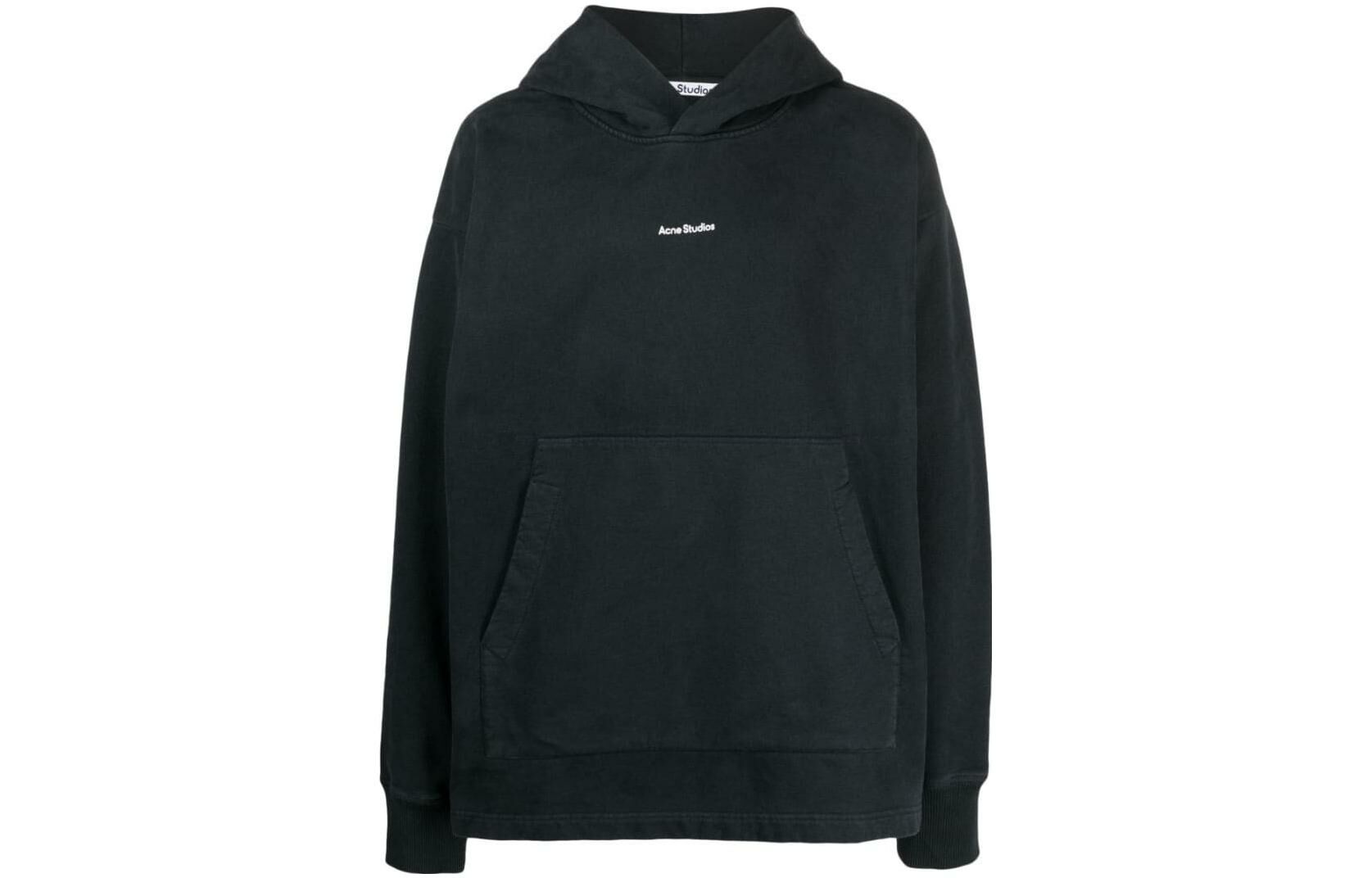 【代購】Acne Studios Logo-print Cotton Hoodie