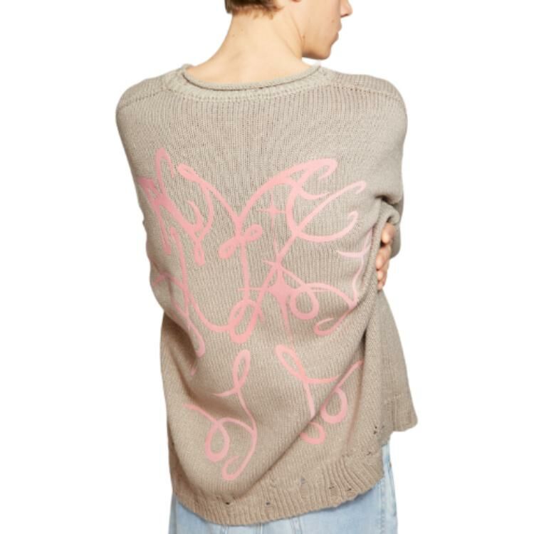 【代購】Acne Studios Graphic Printed Distressed Jumper