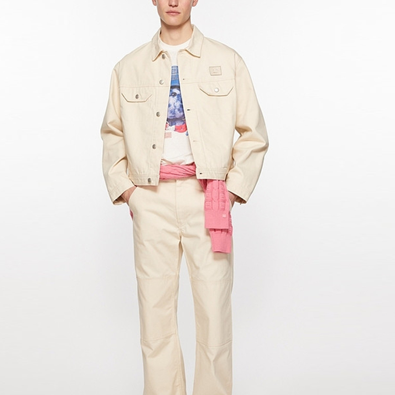 【代購】Acne Studios FW24 Jacket Unisex Oat Mixed Color