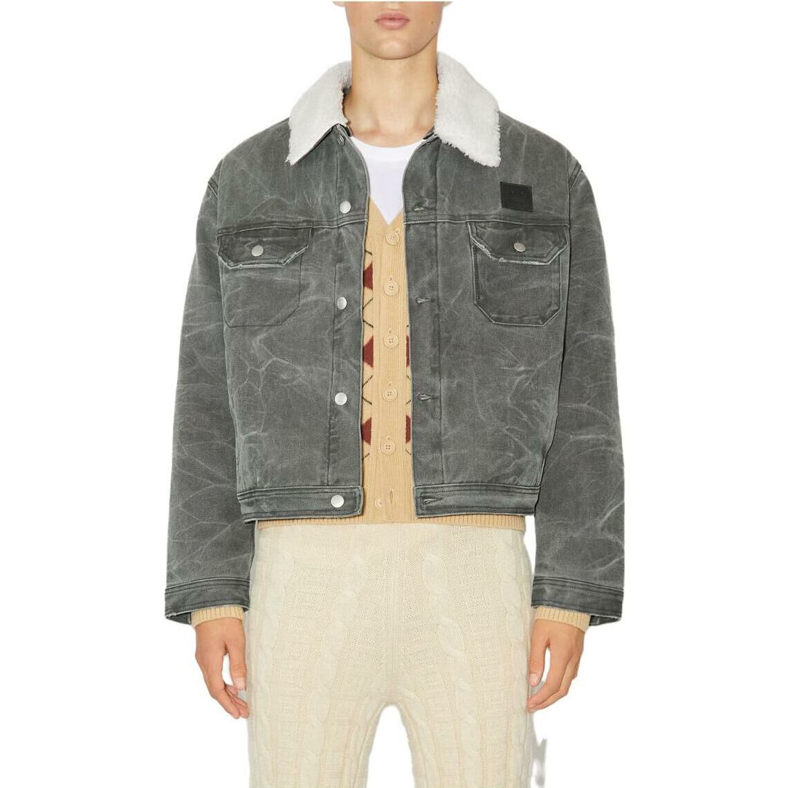 【代購】Acne Studios Denim Jacket Unisex Carbon Gray