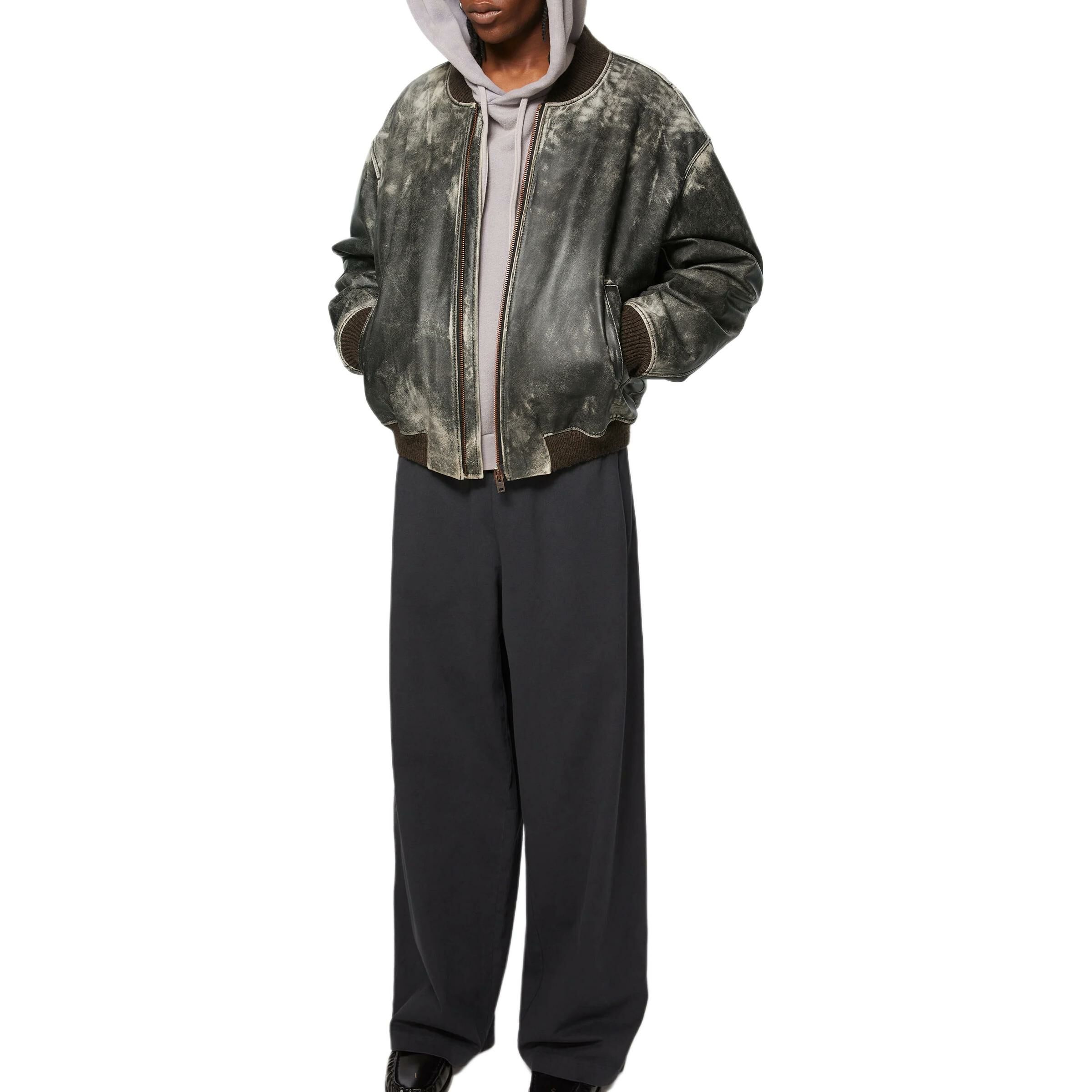 【代購】Acne Studios Liev Leather Bomber Jacket