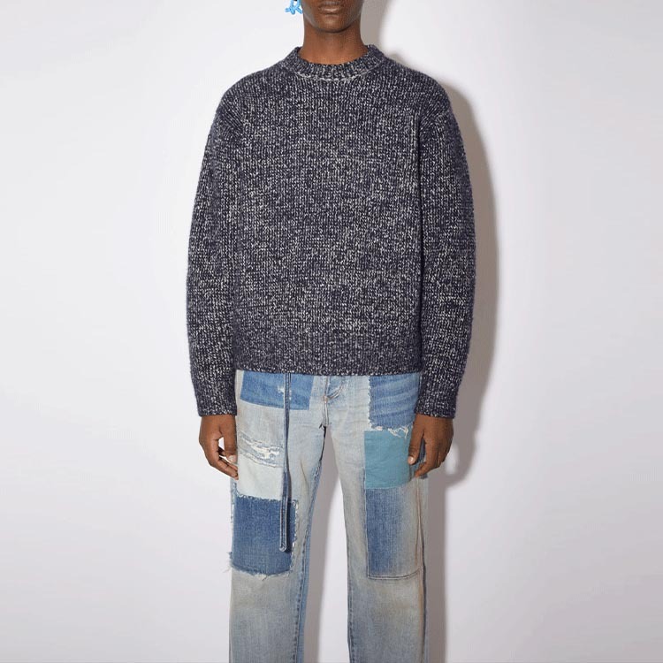 【代購】Acne Studios Sweaters Men Dark Blue
