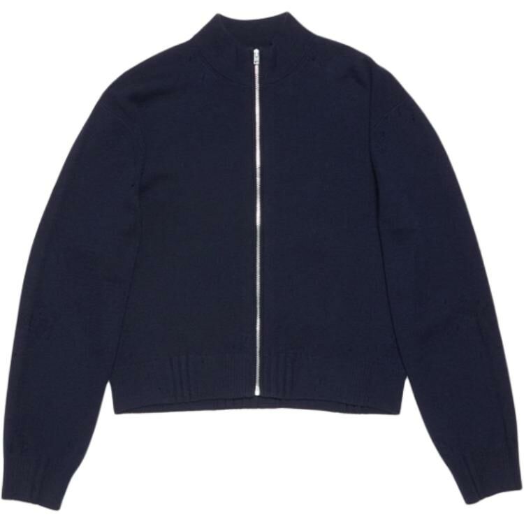 【代購】Acne Studios Knitted Fabric Cardigan Unisex Marine Blue